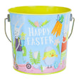 Metal Easter Bucket 'B' Medium, Assorted- 13x12.2cm
