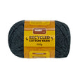 Makr Recycled Cotton Yarn, Charcoal- 100g Cotton Yarn