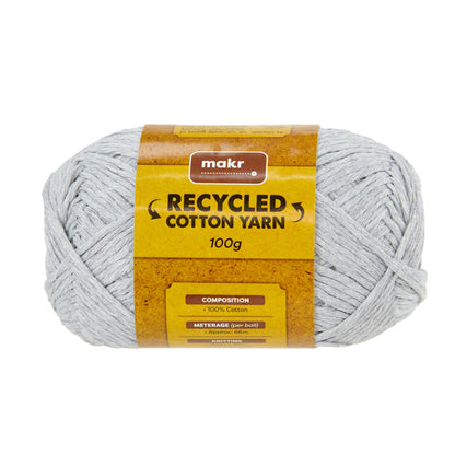 Makr Recycled Cotton Yarn, 100g Cotton Yarn