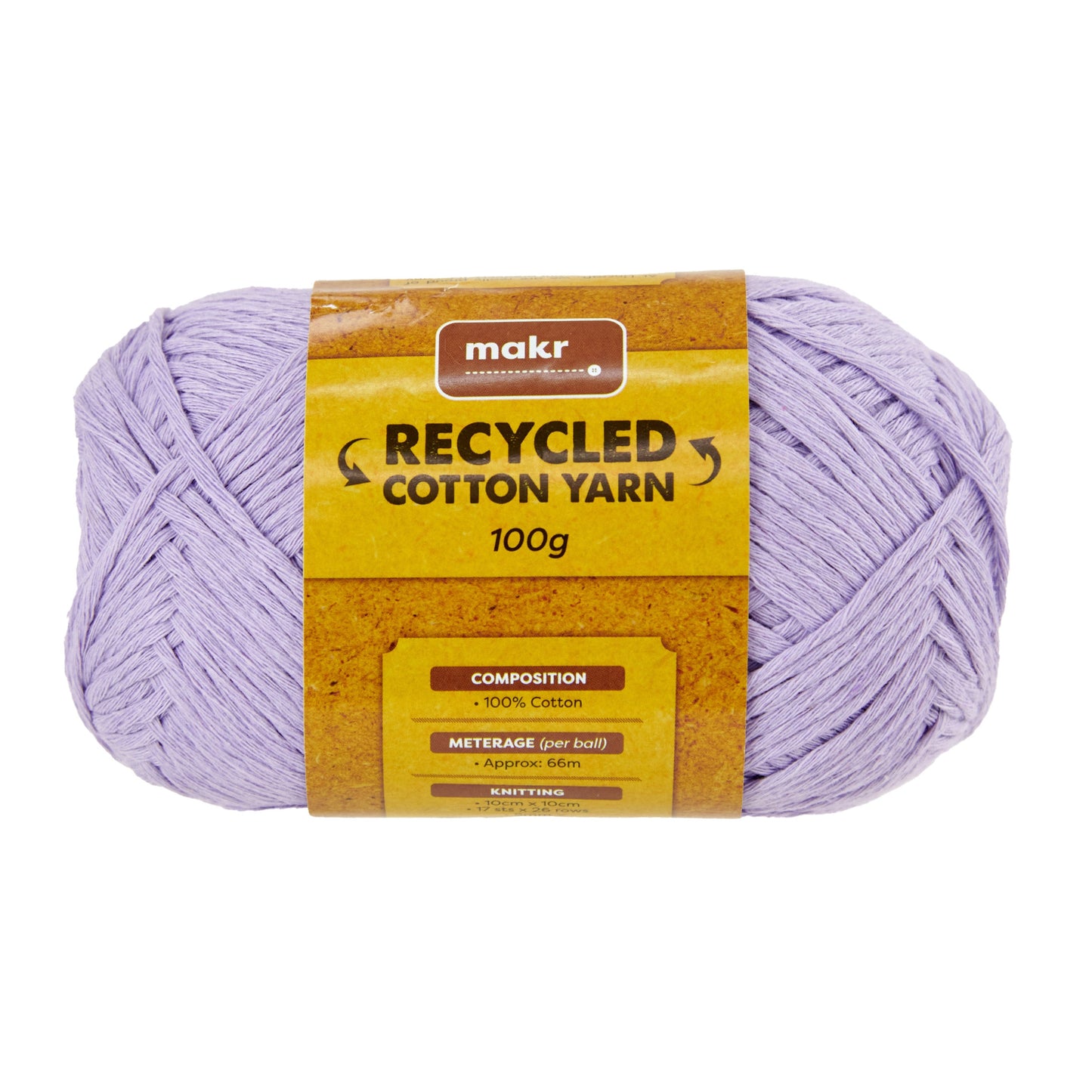 Makr Recycled Cotton Yarn, 100g Cotton Yarn