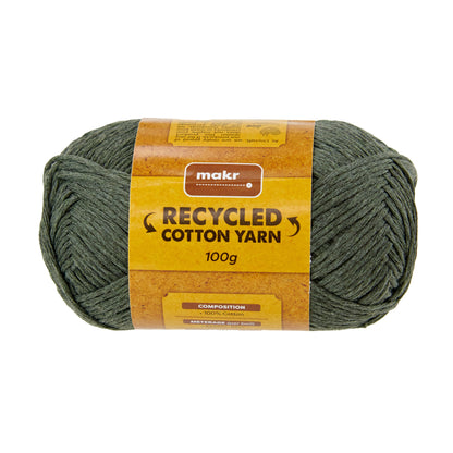 Makr Recycled Cotton Yarn, 100g Cotton Yarn