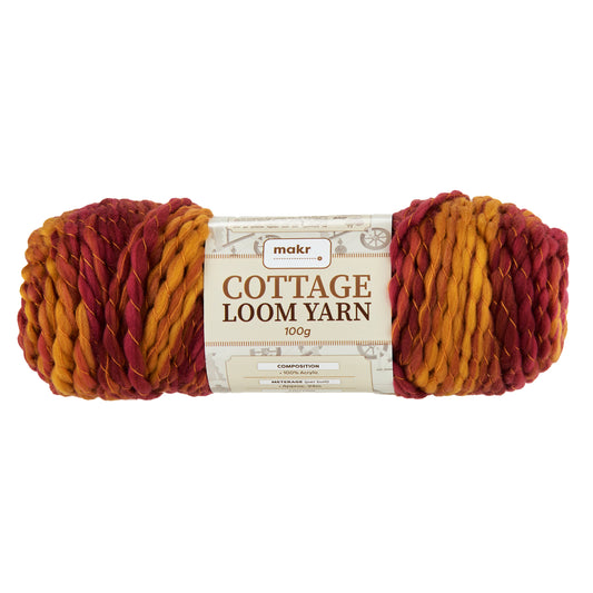Makr Cottage Loom Crochet & Knitting Yarn, 100g Acrylic Yarn
