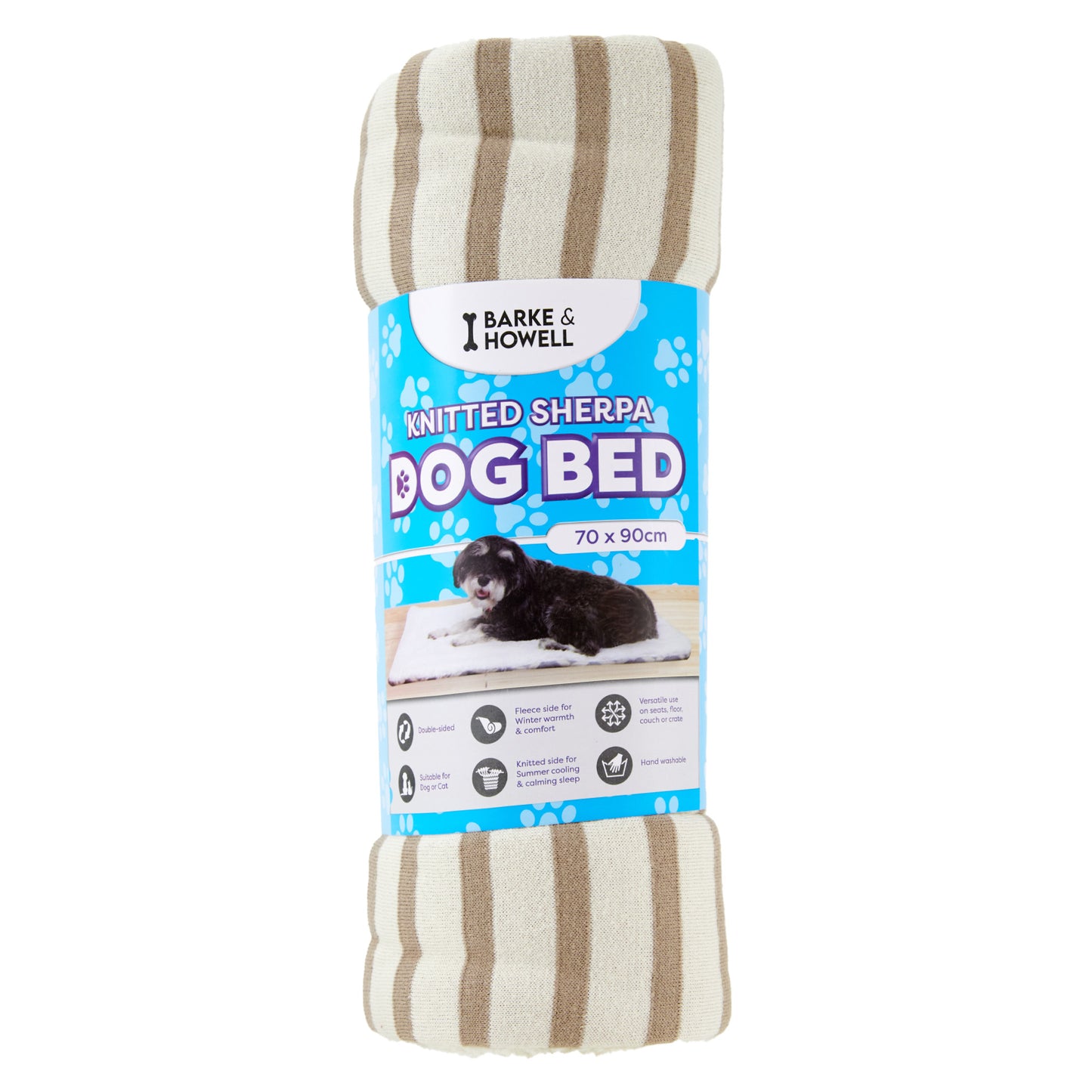 Barke & Howell Knitted Pet Bed- 70x90cm