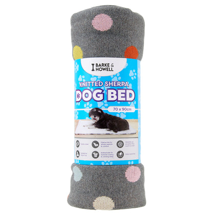 Barke & Howell Knitted Pet Bed- 70x90cm | Dog bed