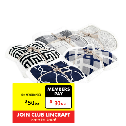 Cambridge House Knitted Sherpa Throw, Assorted Designs