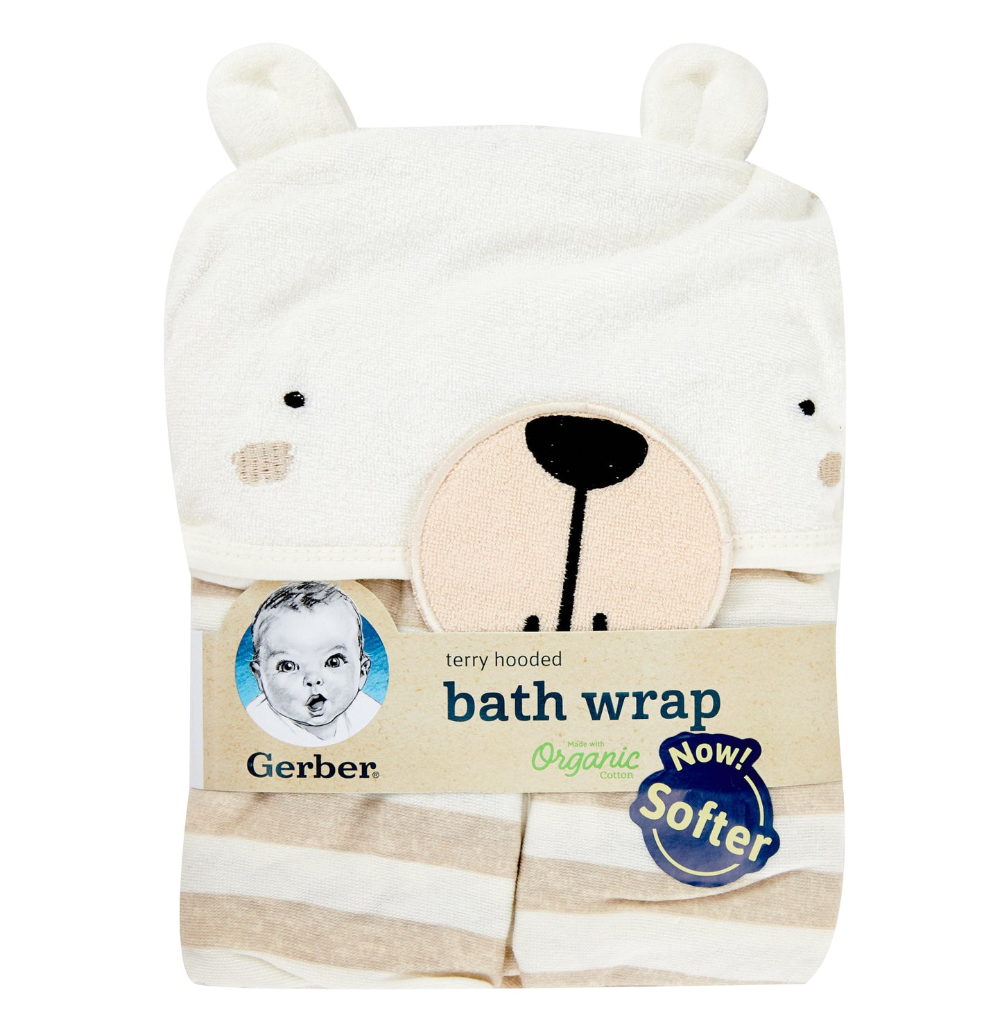 Gerber Terry Hooded Bath Wrap, 55.9cm x 83.8cm