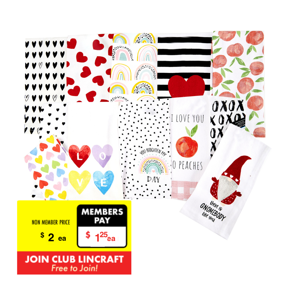 Kitchen Towels, Assorted- 38.1cm x 63.50cm