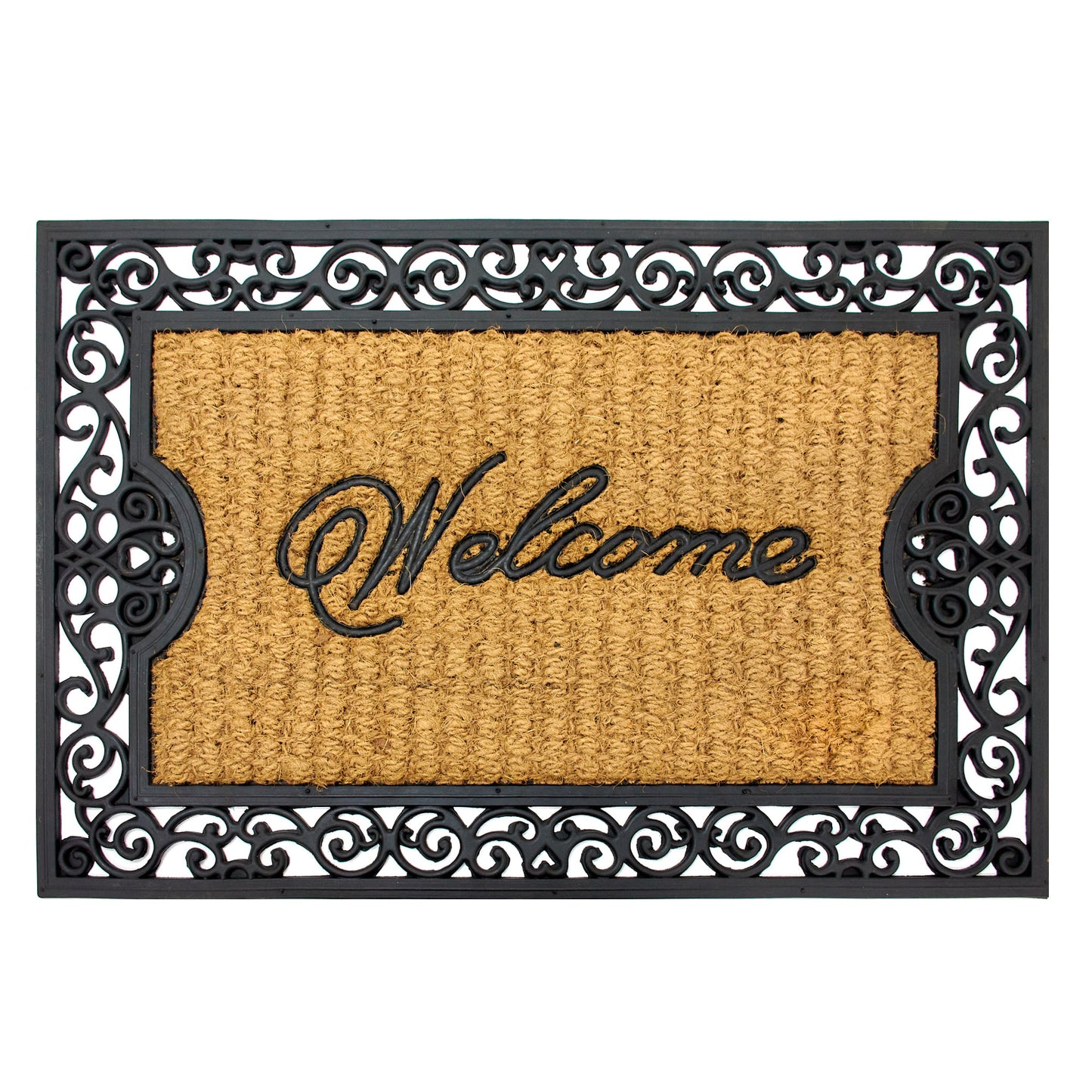 Formr Coir Rubber Mat, Welcome- 60x90cm