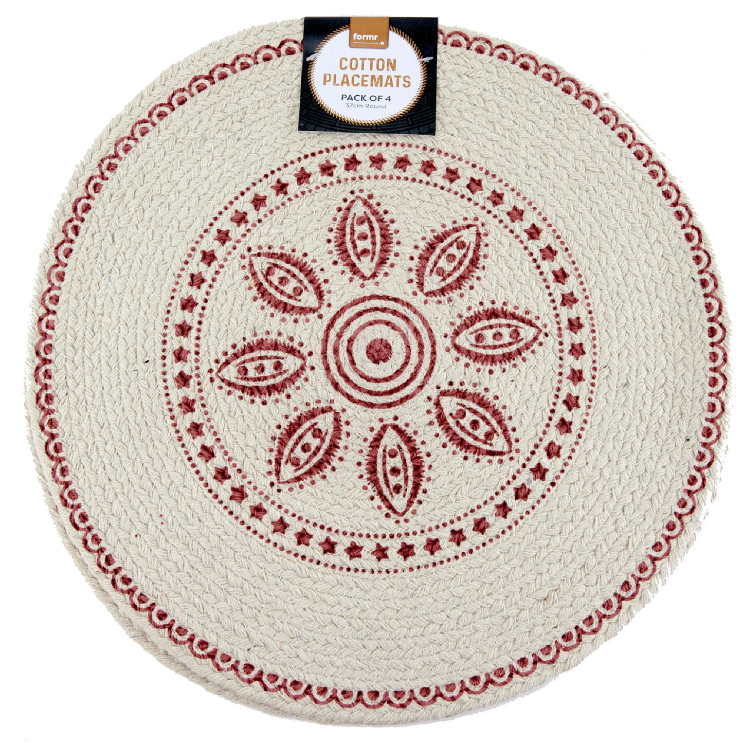 Formr Cotton Braided Placemats - 4pk