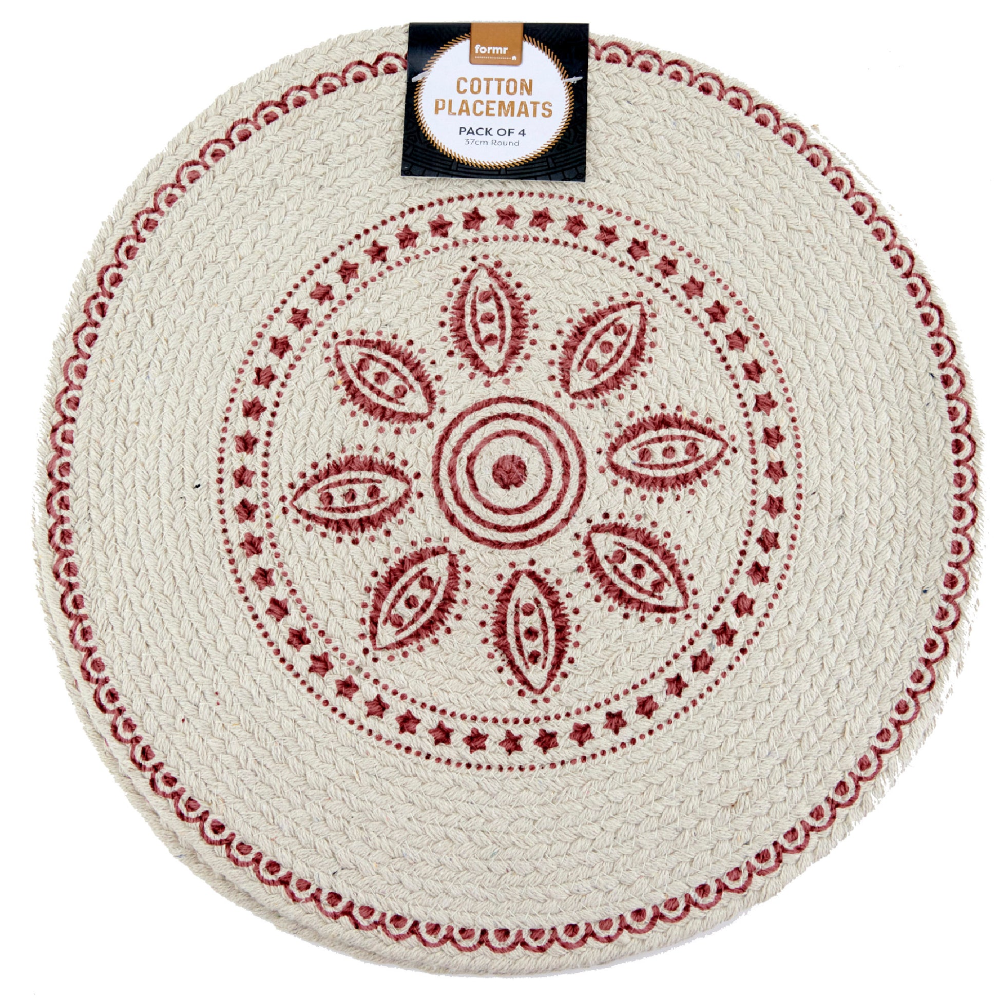 Formr Cotton Braided Placemats - 4pk
