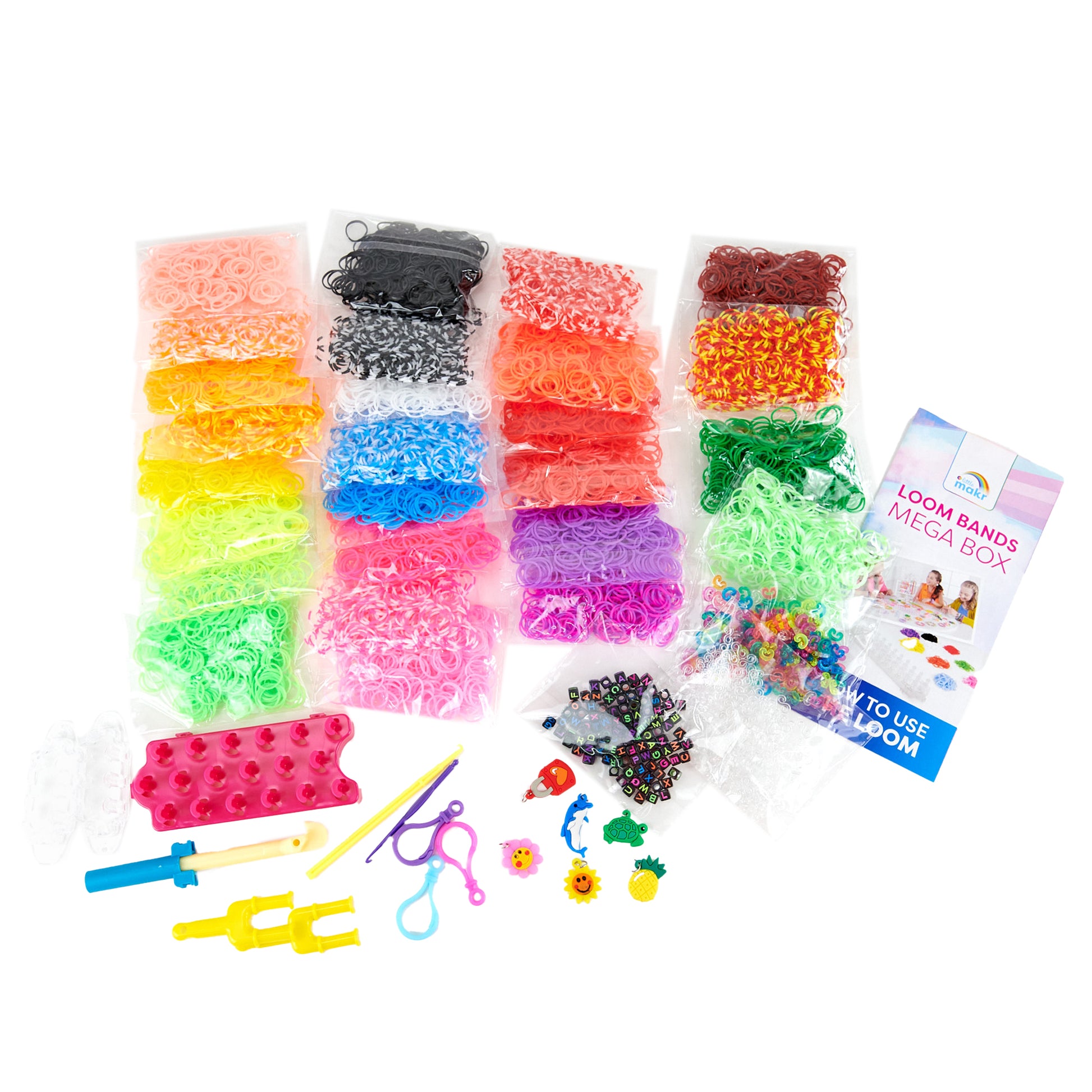 Little Makr Rainbow Band Mega Box- 8000pc