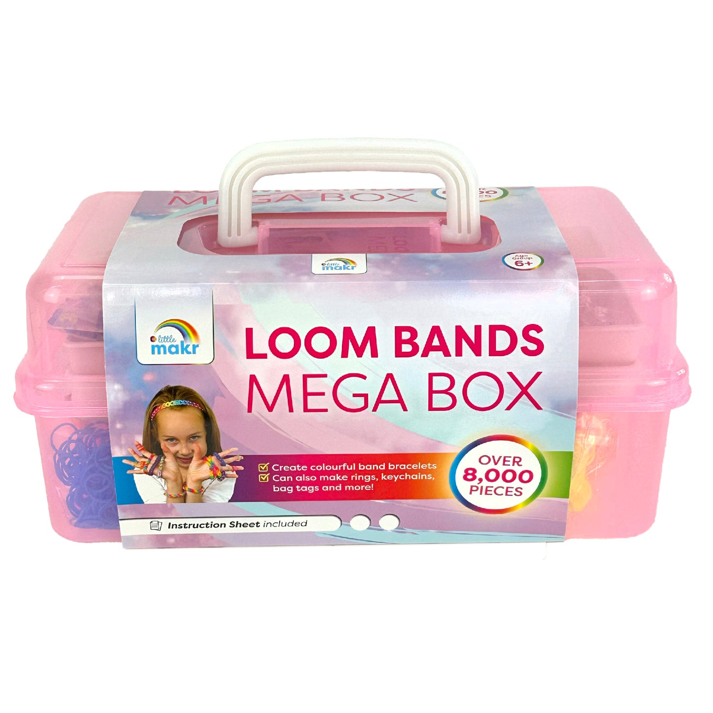 Little Makr Rainbow Band Mega Box- 8000pc