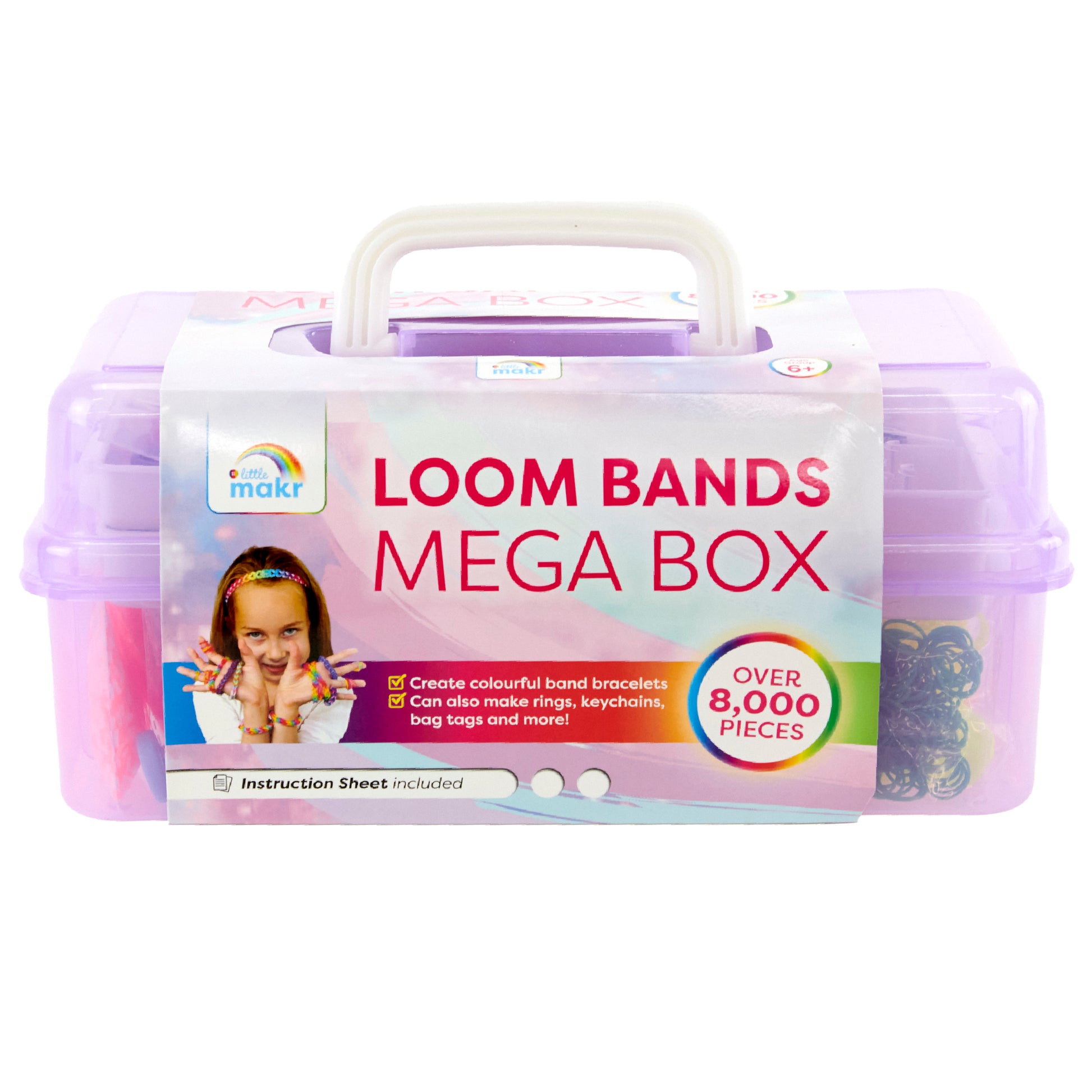 Little Makr Rainbow Band Mega Box- 8000pc