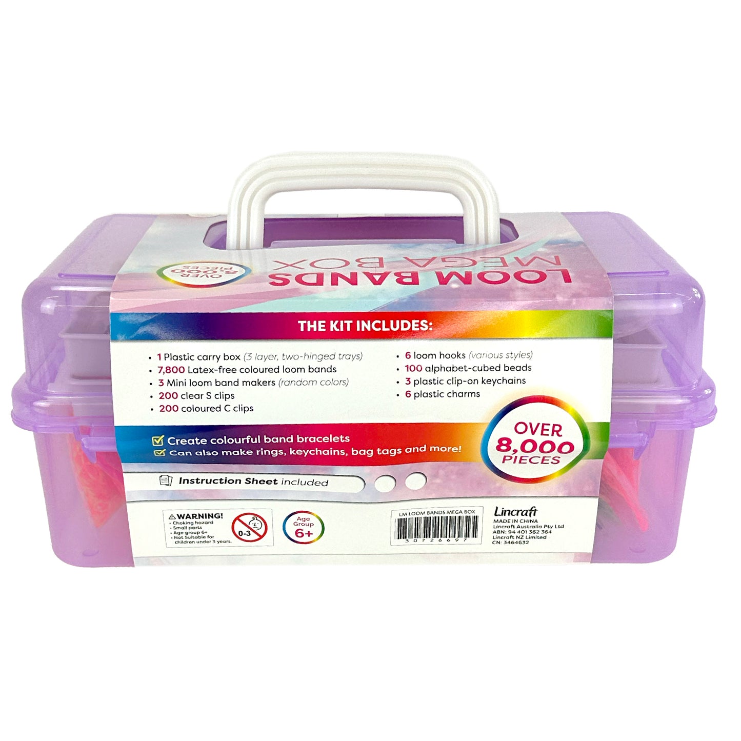 Little Makr Rainbow Band Mega Box- 8000pc