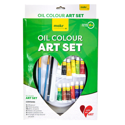 Makr I Love Art Set Oil Paint Set- 18pc