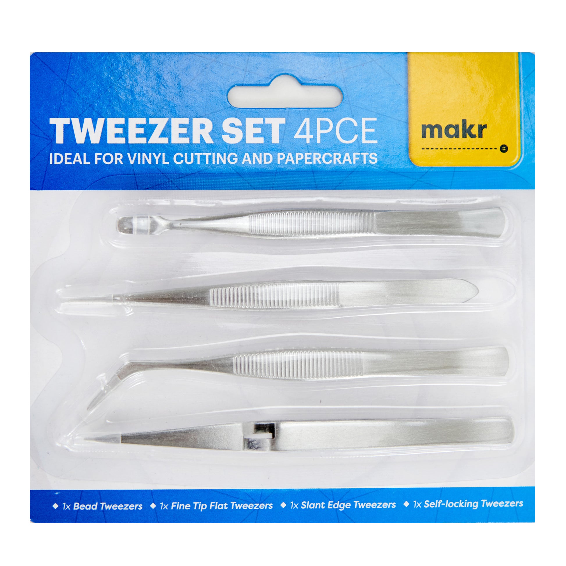 Makr Tweezer Set 4pce