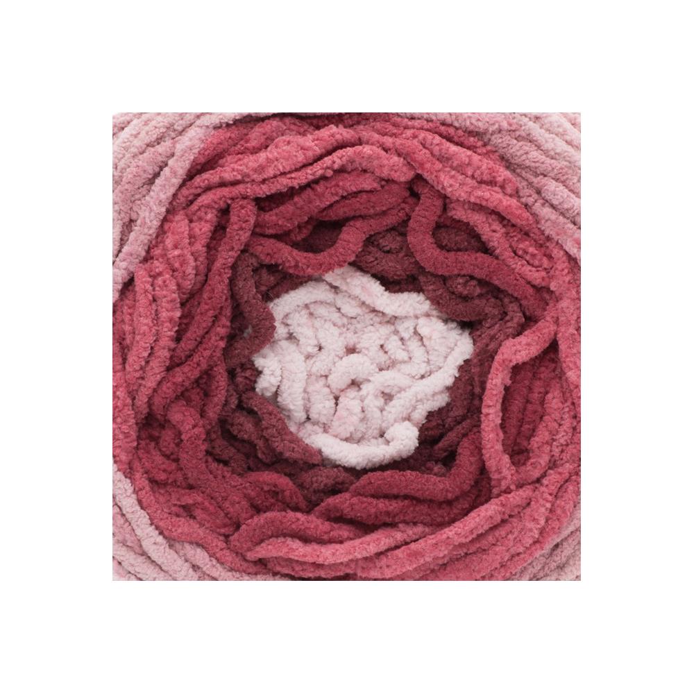 Bernat Blanket Ombre Yarn, Burgundy Ombre- 300g Polyester Yarn