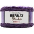 Bernat Blanket Ombre Yarn, Eggplant Ombre- 300g Polyester Yarn