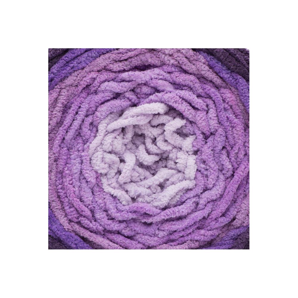 Bernat Blanket Ombre Yarn, Eggplant Ombre- 300g Polyester Yarn