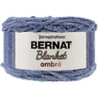 Bernat Blanket Ombre Yarn, Shade Blue Ombre- 300g Polyester Yarn