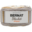 Bernat Blanket Stripes Yarn, Foggy Shores- 300g Polyester Yarn