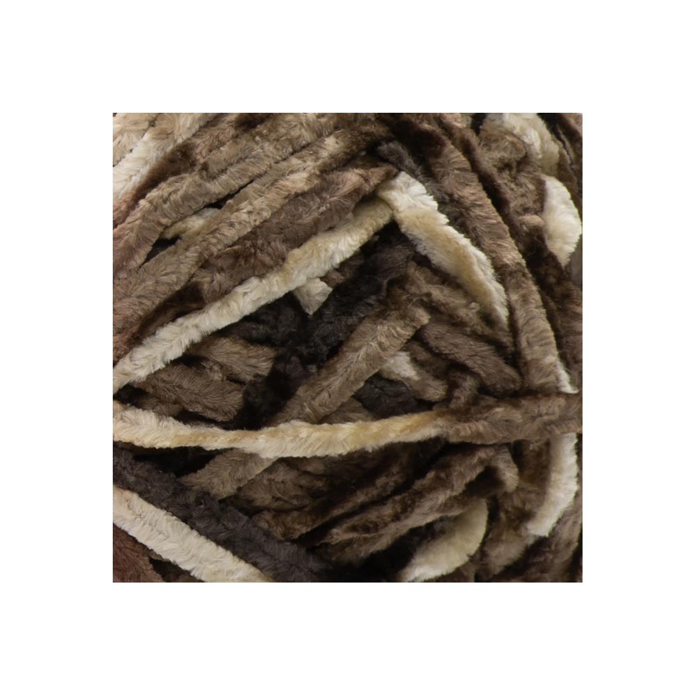 Bernat Blanket Stripes Yarn, Coffee- 300g Polyester Yarn