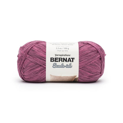 Bernat Suede-Ish Yarn, Beet- 100g Polyester Viscose Yarn