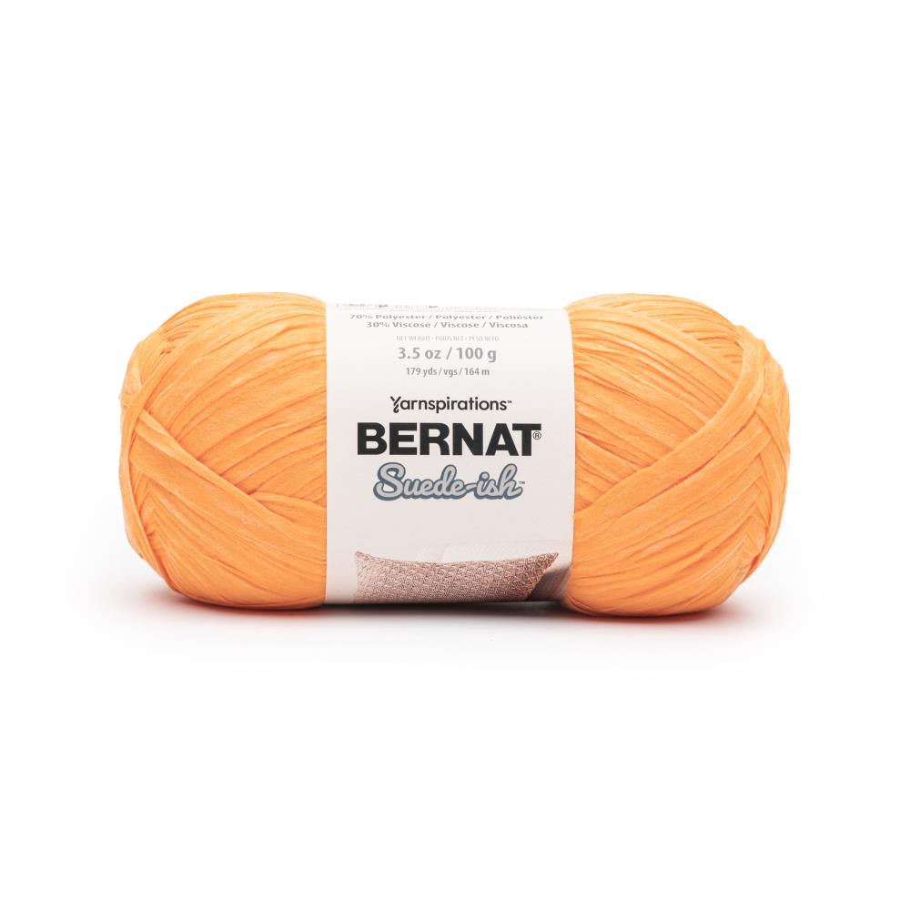 Bernat Suede-Ish Yarn, Honeycomb- 100g Polyester Viscose Yarn