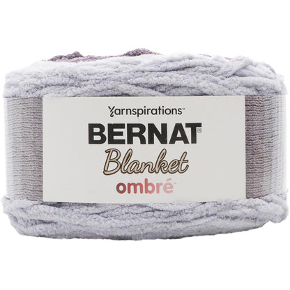 Bernat Blanket Ombre Yarn, Charcoal Ombre- 300g Polyester Yarn