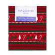 Christmas Print Cotton Fat Quarters, Trees Candy Cane- 50cmx55cm