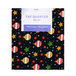 Christmas Print Cotton Fat Quarters, Baubles And Stars- 50cmx55cm