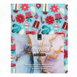 Christmas Print Cotton Fabric Reusable Gift Wrap, Blue Gifts & Presents- 55cmx70cm