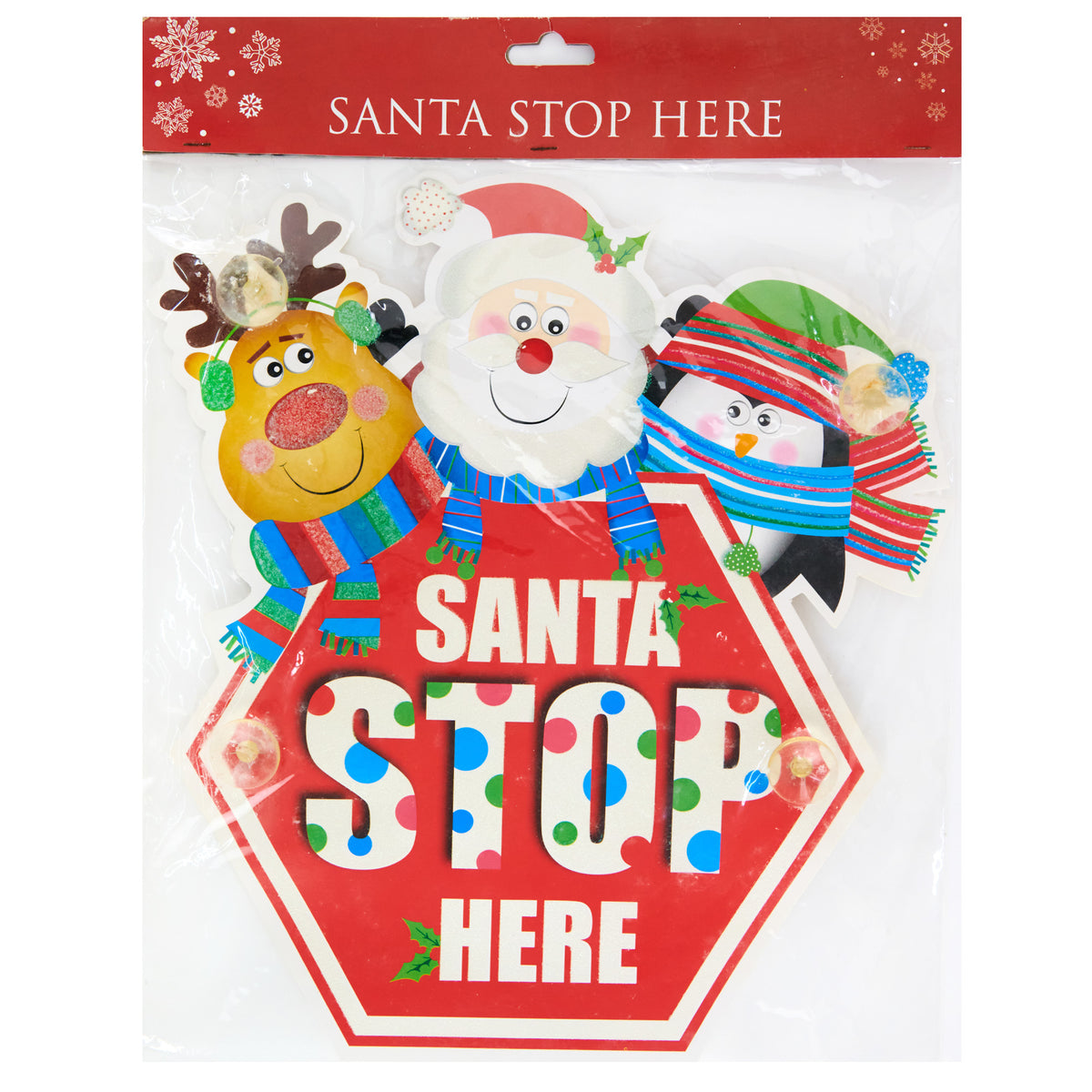 Christmas Santa Stop Here Sign