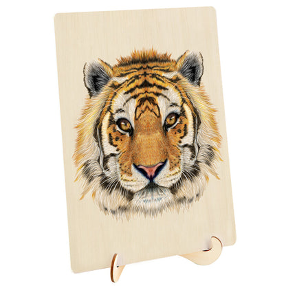 Puzzlemaster A3 Wood Display Puzzle, Tiger