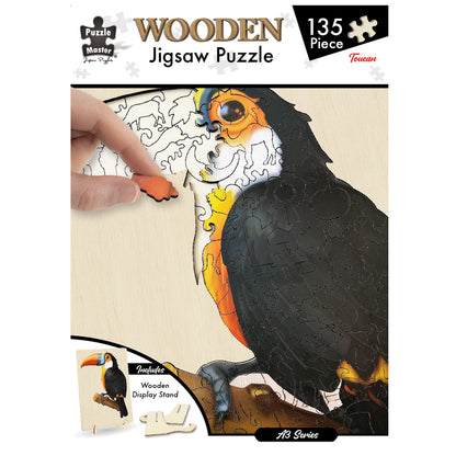 Puzzlemaster A3 Wood Display Puzzle, Toucan