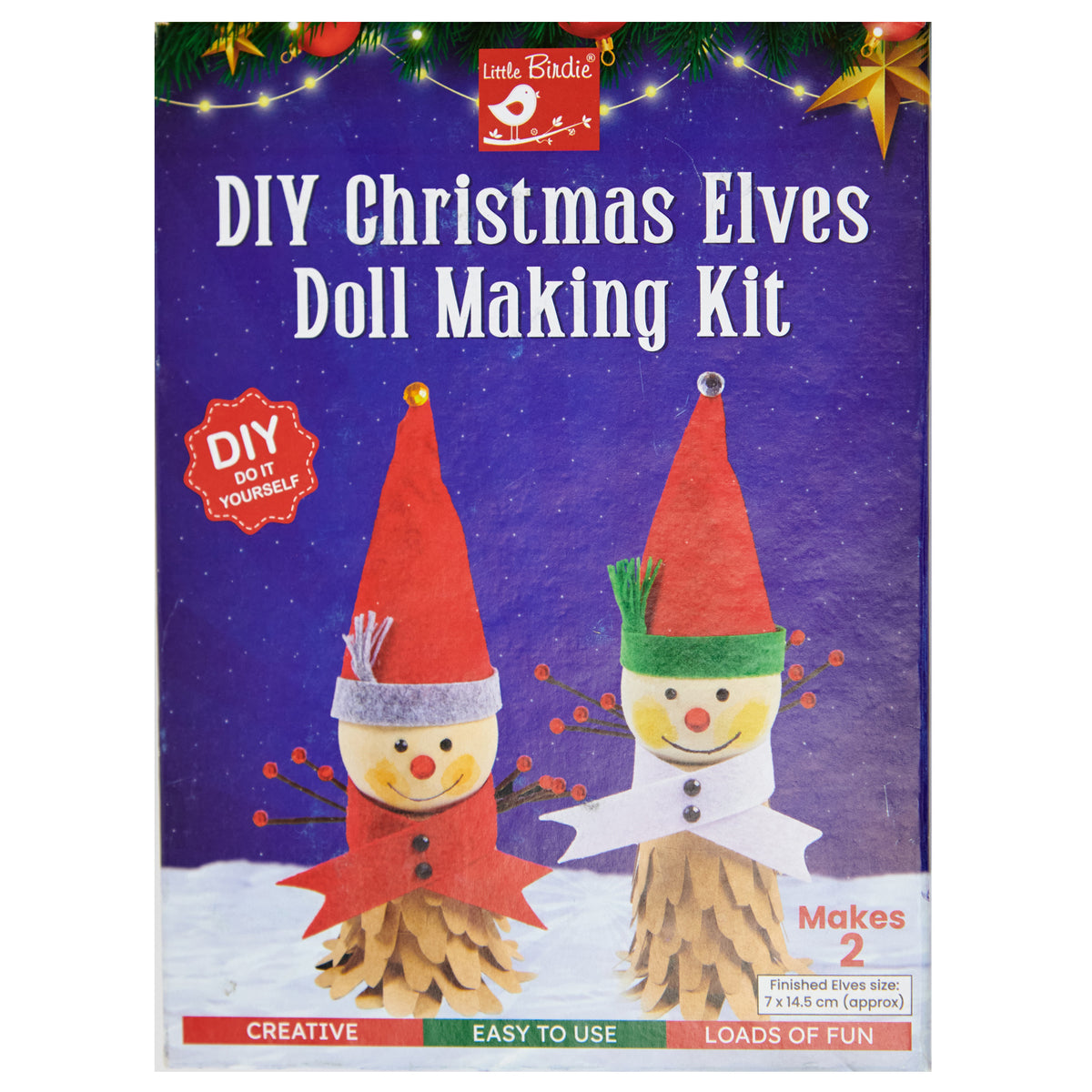 Christmas DIY Kit, Elves Doll Making