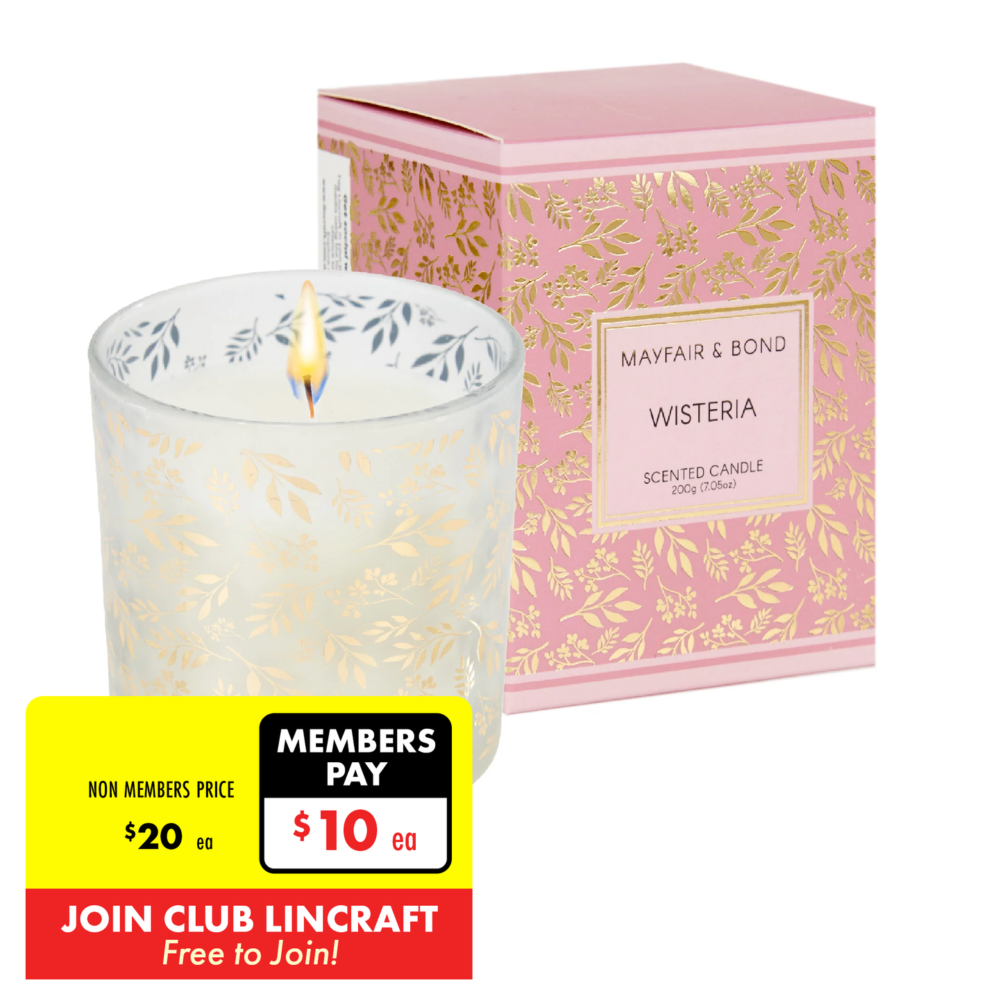 Mayfair & Bond Scented Candle, Wisteria- 200g