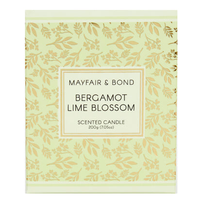 Mayfair & Bond Scented Candle, Bergamot Lime Blossom- 200g