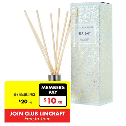 Mayfair & Bond Reed Diffuser, Sea Salt- 80ml