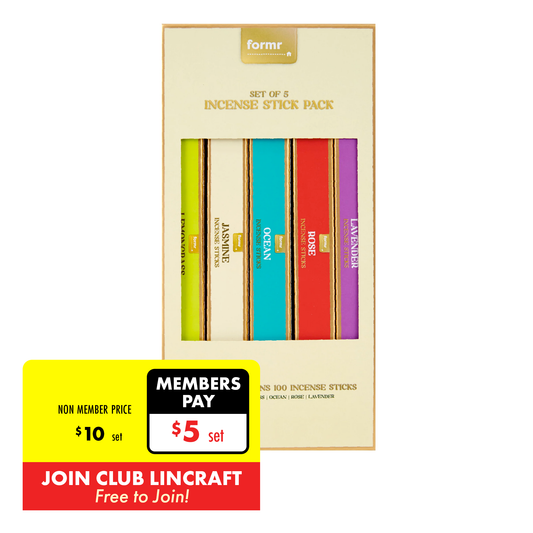 Formr Set of 5 Incense Stick Pack, 100 sticks