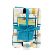 Alaria 6-Piece Towel Set, Plaid Blue