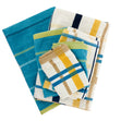 Alaria 6-Piece Towel Set, Plaid Blue