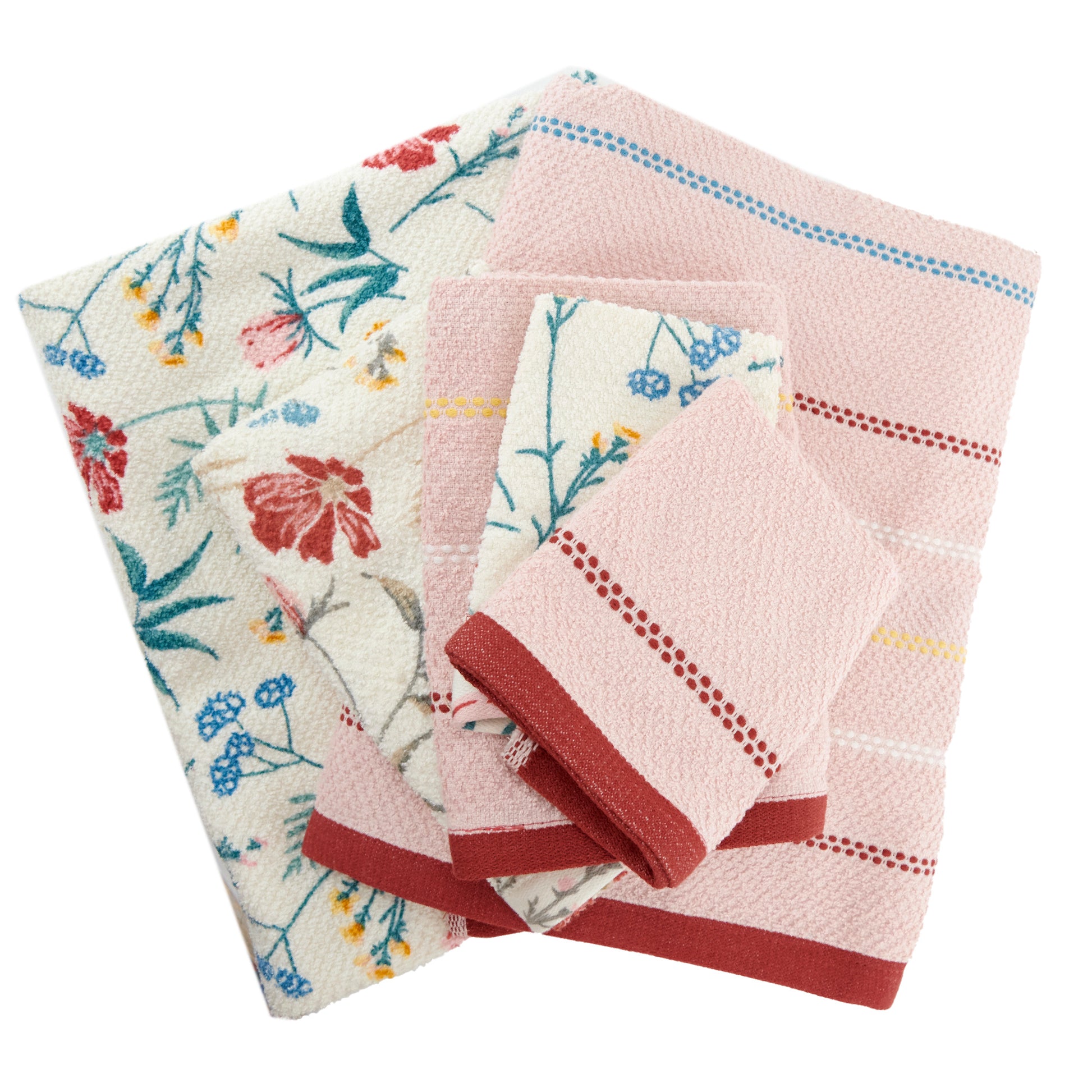 Alaria 6-Piece Towel Set, Floral