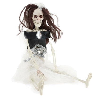 Halloween Hanging Fancy Dress Skeleton- 43cm