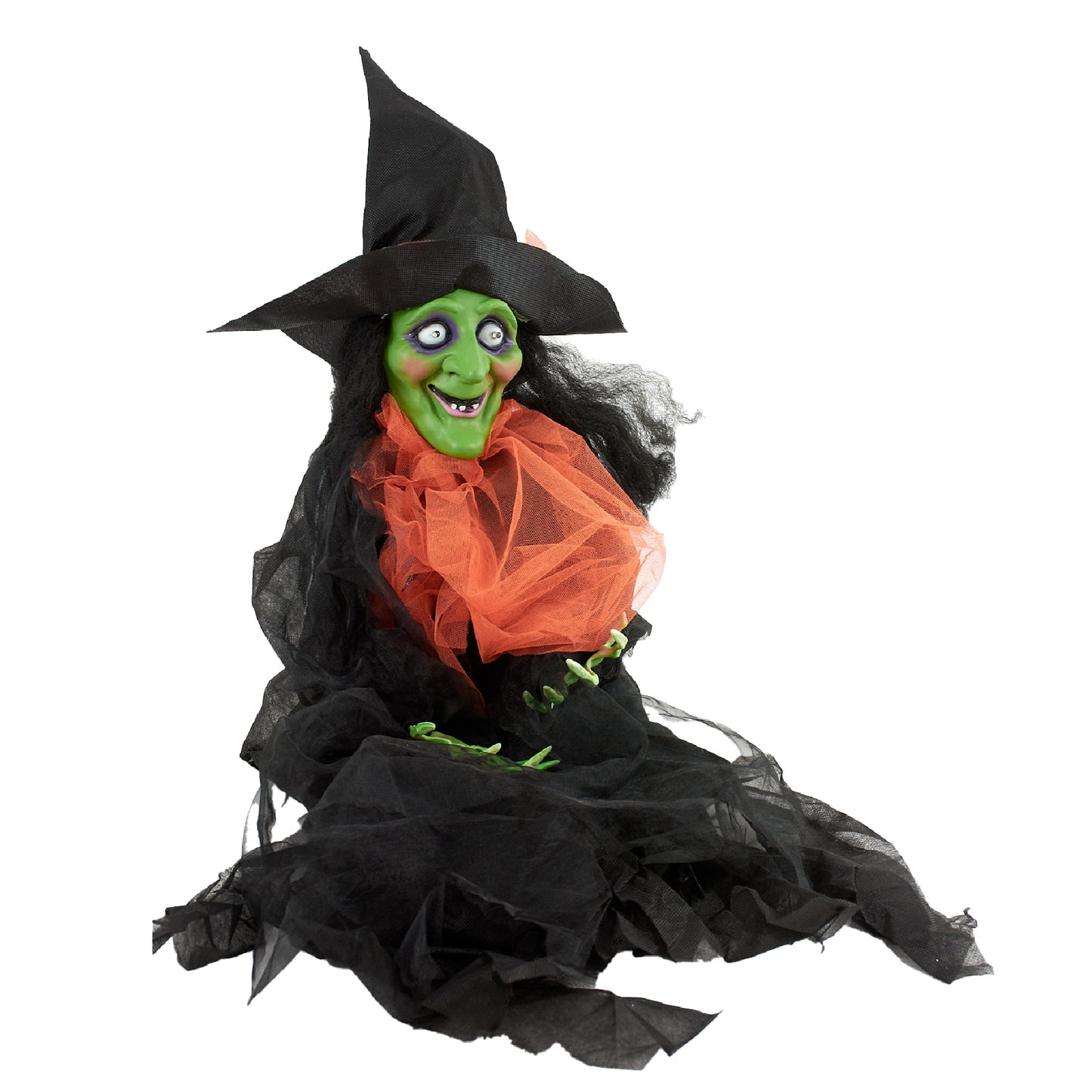 Halloween Hanging Light Up Talking Witch