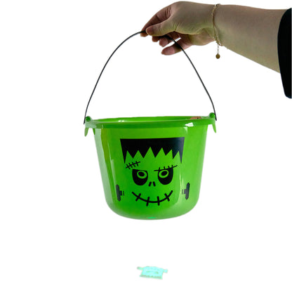 Halloween Candy Bucket With Projector 3 Design Monster, Ghost, Pumpkin