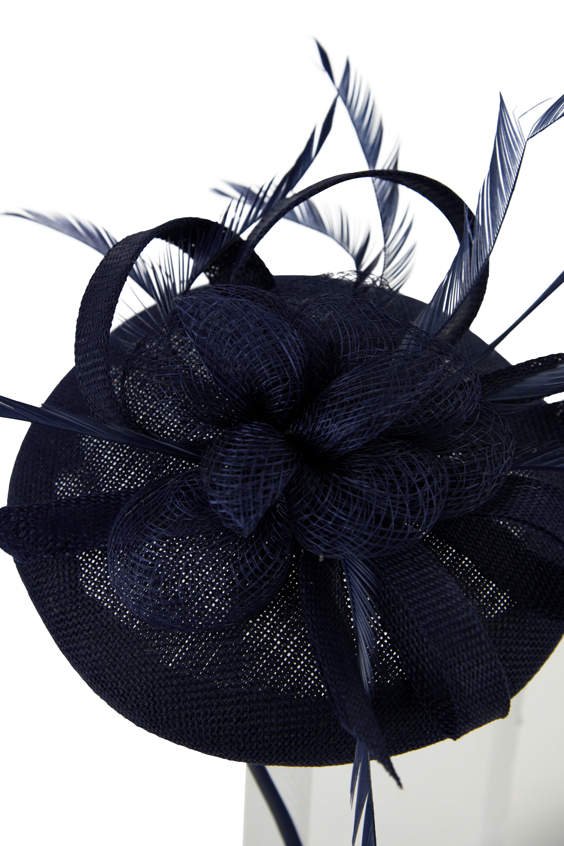 Lincraft Sinamay Fascinator With Headband and Clip - Navy