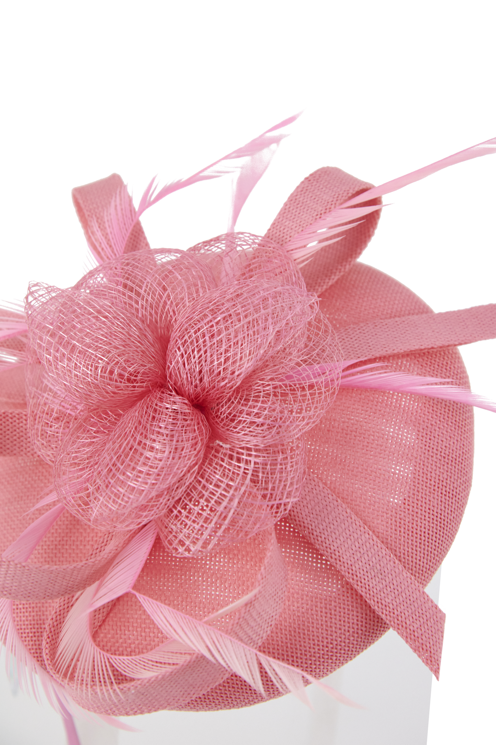 Lincraft Sinamay Fascinator With Headband and Clip, Pink