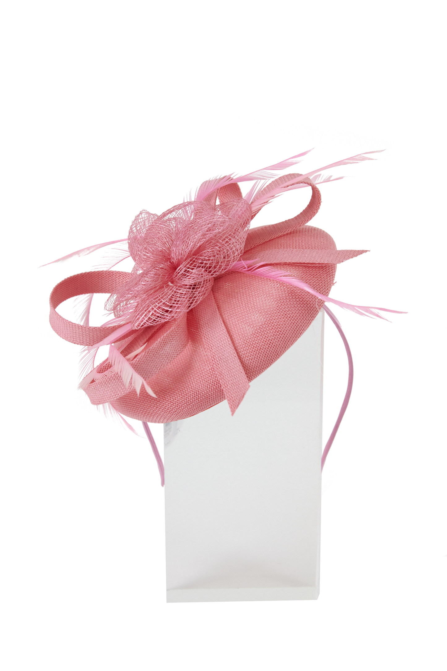 Lincraft Sinamay Fascinator With Headband and Clip, Pink