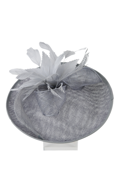 Lincraft Sinamay Fascinator With Headband and Clip- Grey